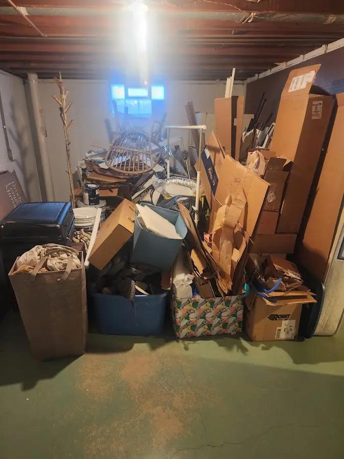 Roll-off dumpster container at job site for 20 Yard Dumpster Rental in Topanga